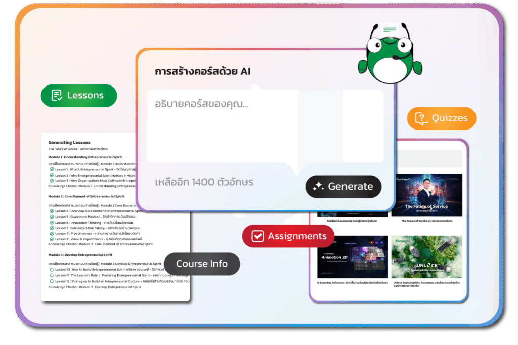 Course creation with AI Lab